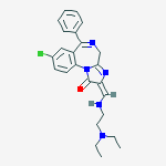 (2e)-8-chloro-2-[[2-(diethylamino)ethylamino]methylidene]-6-phenyl-4h-imidazo[1,2-a][1,4]benzodiazepin-1-one