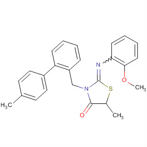 4-Thiazolidinone,2-[(2-methoxyphenyl)imino]-5-methyl-3-[(4-methylphenyl)phenylmethyl]-