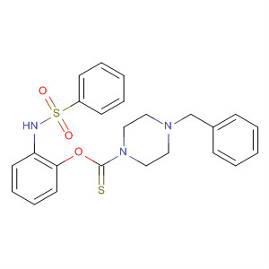 1-Piperazinecarbothioic acid, 4-(phenylmethyl)-,S-[2-[(phenylsulfonyl)amino]phenyl] ester