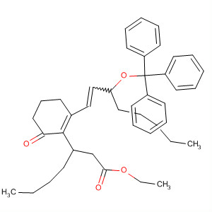 3-Cyclohexene-1-heptanoic acid,2-oxo-6-[3-(triphenylmethoxy)-1-octenyl]-, ethyl ester