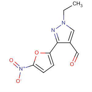 1H-Pyrazole-4-carboxaldehyde, 1-ethyl-3-(5-nitro-2-furanyl)-