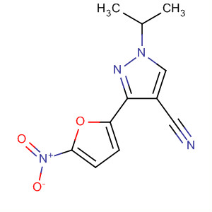 1H-Pyrazole-4-carbonitrile, 1-(1-methylethyl)-3-(5-nitro-2-furanyl)-