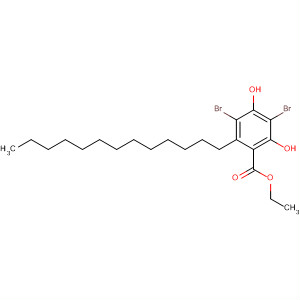 Benzoic acid, 3,5-dibromo-2,4-dihydroxy-6-tridecyl-, ethyl ester