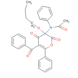 Acetamide,N-(5-benzoyl-3-butoxy-3,4-dihydro-2,4-dioxo-6-phenyl-2H-pyran-3-yl)-N-phenyl-