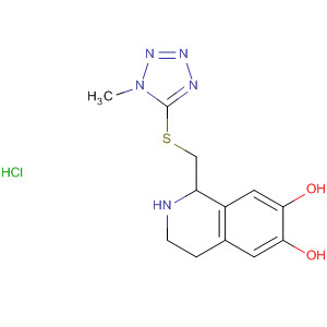6,7-Isoquinolinediol,1,2,3,4-tetrahydro-1-[[(1-methyl-1H-tetrazol-5-yl)thio]methyl]-,hydrochloride