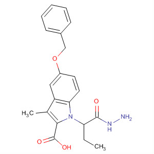 1H-Indole-2-carboxylic acid, 3-methyl-5-(phenylmethoxy)-,butylidenehydrazide