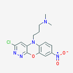 3-(3-chloro-8-nitro-5H-pyridazino[3,4-b][1,4]benzoxazin-5-yl)-N,N-dimethylpropan-1-amine