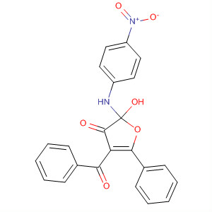 3(2H)-Furanone,4-benzoyl-2-hydroxy-2-[(4-nitrophenyl)amino]-5-phenyl-