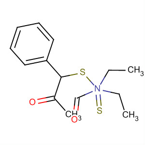 Carbamodithioic acid, diethyl-, 2-oxo-1-phenylpropyl ester