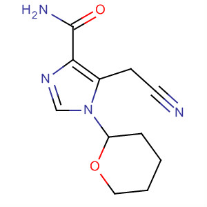 1H-Imidazole-4-carboxamide,5-(cyanomethyl)-1-(tetrahydro-2H-pyran-2-yl)-