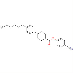 Cyclohexanecarboxylic acid, 4-(4-hexylphenyl)-, 4-cyanophenyl ester