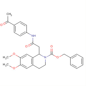 2(1H)-Isoquinolinecarboxylic acid,1-[2-[(4-acetylphenyl)amino]-2-oxoethyl]-3,4-dihydro-6,7-dimethoxy-,phenylmethyl ester