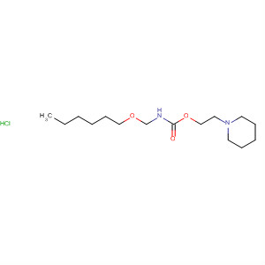 Carbamic acid, (hexyloxy)methyl-, 2-(1-piperidinyl)ethyl ester,monohydrochloride
