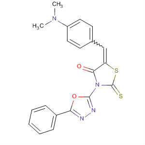 4-Thiazolidinone,5-[[4-(dimethylamino)phenyl]methylene]-3-(5-phenyl-1,3,4-oxadiazol-2-yl)-2-thioxo-