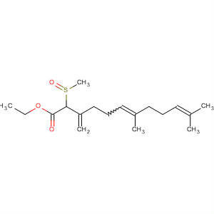 6,10-Dodecadienoic acid,7,11-dimethyl-3-methylene-2-(methylsulfinyl)-, ethyl ester