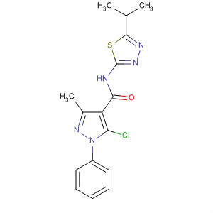 1H-Pyrazole-4-carboxamide,5-chloro-3-methyl-N-[5-(1-methylethyl)-1,3,4-thiadiazol-2-yl]-1-phenyl-