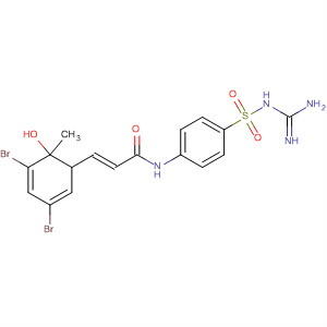 2-Propenamide,N-[4-[[(aminoiminomethyl)amino]sulfonyl]phenyl]-3-(3,5-dibromo-2-methoxyphenyl)-, (E)-