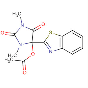 2,4-Imidazolidinedione, 5-(acetyloxy)-5-(2-benzothiazolyl)-1,3-dimethyl-