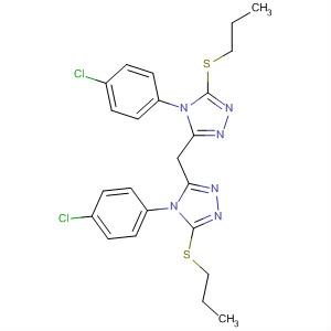 4H-1,2,4-Triazole, 3,3'-methylenebis[4-(4-chlorophenyl)-5-(propylthio)-