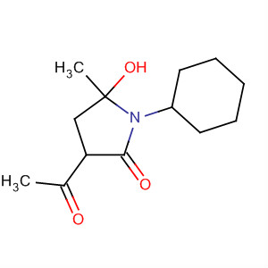 2-Pyrrolidinone, 3-acetyl-1-cyclohexyl-5-hydroxy-5-methyl-
