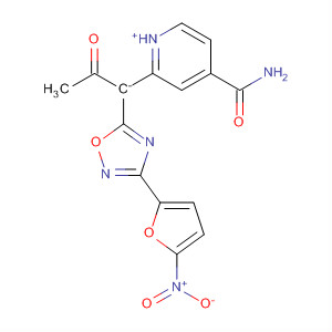 Pyridinium, 4-(aminocarbonyl)-,1-[3-(5-nitro-2-furanyl)-1,2,4-oxadiazol-5-yl]-2-oxopropylide