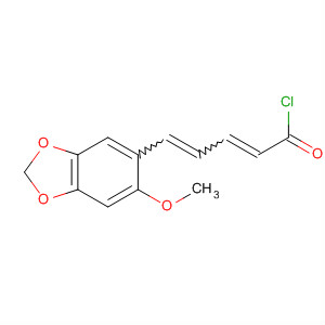 2,4-Pentadienoyl chloride, 5-(6-methoxy-1,3-benzodioxol-5-yl)-