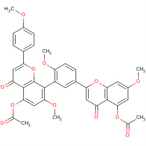 4H-1-Benzopyran-4-one,5-(acetyloxy)-8-[5-[5-(acetyloxy)-7-methoxy-4-oxo-4H-1-benzopyran-2-yl]-2-methoxyphenyl]-7-methoxy-2-(4-methoxyphenyl)-