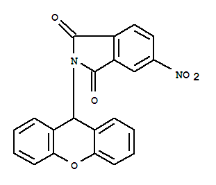 1H-Isoindole-1,3(2H)-dione, 5-nitro-2-(9H-xanthen-9-yl)-