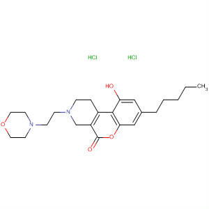 5H-[1]Benzopyrano[3,4-c]pyridin-5-one,1,2,3,4-tetrahydro-10-hydroxy-3-[2-(4-morpholinyl)ethyl]-8-pentyl-,dihydrochloride