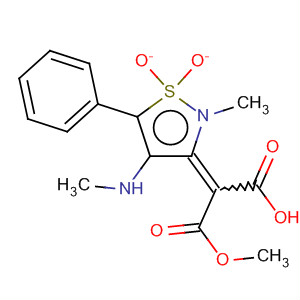 Propanedioic acid,[2-methyl-4-(methylamino)-1,1-dioxido-5-phenyl-3(2H)-isothiazolylidene]-, monomethyl ester, (2Z)-