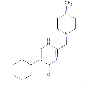 4(1H)-Pyrimidinone, 5-cyclohexyl-2-[(4-methyl-1-piperazinyl)methyl]-