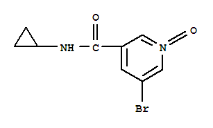 3-Pyridinecarboxamide,5-bromo-N-cyclopropyl-, 1-oxide