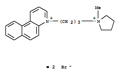 4-[3-(1-methylpyrrolidinium-1-yl)propyl]benzo[f]quinolinium dibromide