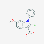 1H-Indole-3-carboxylic acid, 2-chloro-6-methoxy-1-phenyl-