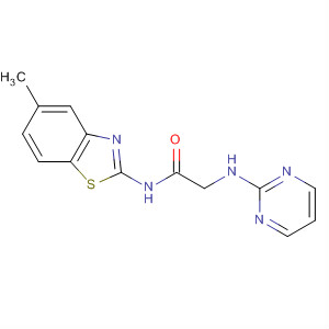 Acetamide, N-(5-methyl-2-benzothiazolyl)-2-(2-pyrimidinylamino)-
