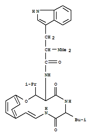 2-Oxa-6,9-diazabicyclo[10.2.2]hexadecane,1H-indole-3-propanamide deriv.