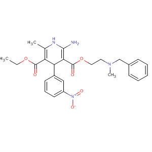 3,5-Pyridinedicarboxylic acid,2-amino-1,4-dihydro-6-methyl-4-(3-nitrophenyl)-, 3-ethyl5-[2-[methyl(phenylmethyl)amino]ethyl] ester