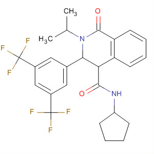 4-Isoquinolinecarboxamide,3-[3,5-bis(trifluoromethyl)phenyl]-N-cyclopentyl-1,2,3,4-tetrahydro-2-(1-methylethyl)-1-oxo-
