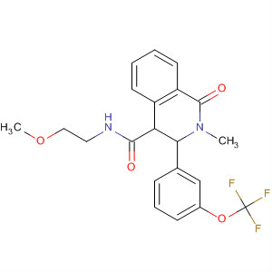 4-Isoquinolinecarboxamide,1,2,3,4-tetrahydro-N-(2-methoxyethyl)-2-methyl-1-oxo-3-[3-(trifluoromethoxy)phenyl]-