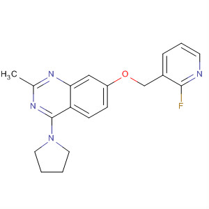 Quinazoline, 7-[(2-fluoro-3-pyridinyl)methoxy]-2-methyl-4-(1-pyrrolidinyl)-