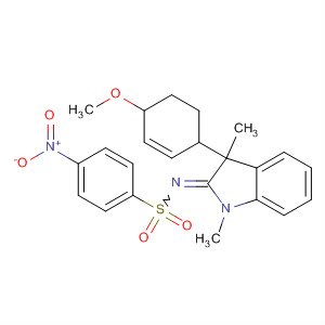 Benzenesulfonamide,N-[1,3-dihydro-3-(4-methoxyphenyl)-1,3-dimethyl-2H-indol-2-ylidene]-4-nitro-