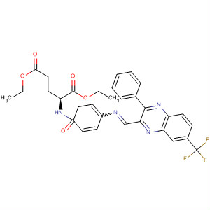L-Glutamic acid,N-[4-[[[3-phenyl-7-(trifluoromethyl)-2-quinoxalinyl]methylene]amino]benzoyl]-, diethyl ester