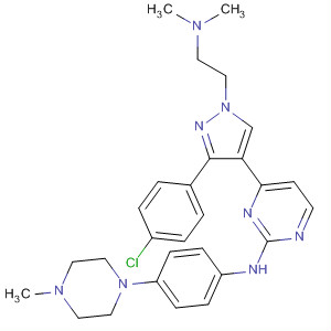 2-Pyrimidinamine,4-[3-(4-chlorophenyl)-1-[2-(dimethylamino)ethyl]-1H-pyrazol-4-yl]-N-[4-(4-methyl-1-piperazinyl)phenyl]-
