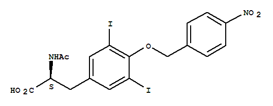 N-acetyl-3,5-diiodo-O-(4-nitrobenzyl)-L-tyrosine