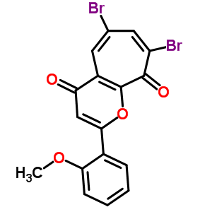 6,8-dibromo-2-(2-methoxyphenyl)cyclohepta[b]pyran-4,9-dione