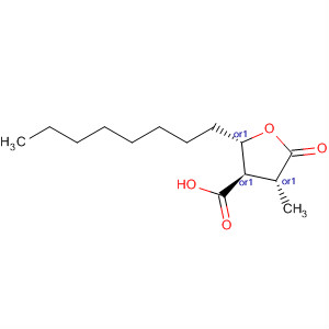 3-Furancarboxylic acid, tetrahydro-4-methyl-2-octyl-5-oxo-, (2S,3R,4R)-