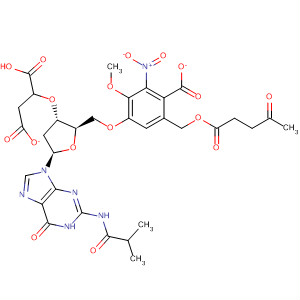Guanosine, 2'-deoxy-N-(2-methyl-1-oxopropyl)-,5'-[6-[[(1,4-dioxopentyl)oxy]methyl]-3-methoxy-2-nitrobenzoate]3'-(hydrogen butanedioate)