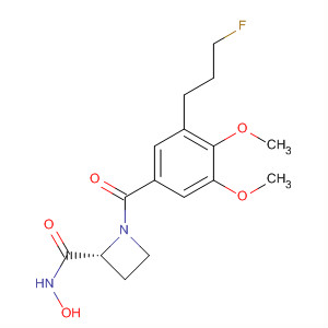 2-Azetidinecarboxamide,1-[3-(3-fluoropropyl)-4,5-dimethoxybenzoyl]-N-hydroxy-, (2R)-