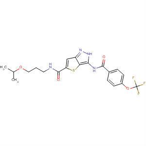 1H-Thieno[3,2-c]pyrazole-5-carboxamide,N-[3-(1-methylethoxy)propyl]-3-[[4-(trifluoromethoxy)benzoyl]amino]-