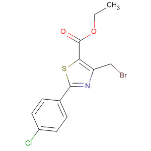 5-Thiazolecarboxylic acid, 4-(bromomethyl)-2-(4-chlorophenyl)-, ethylester